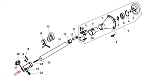 Ж135 Переходник валов штанги Т264,334,434,514,335 Champion 02020160293 - фото 33335