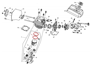 Я21 Кольцо поршневое 55 45,2*1 1755131 - фото 33773