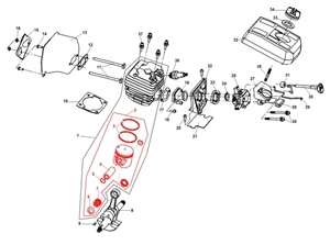 Я19 Поршень в сборе 55 45,2мм 1755132К - фото 33944