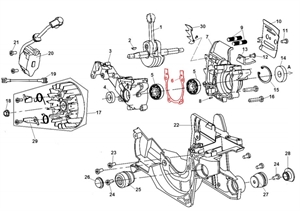 Я47 Прокладка картера Champion 137-142 - фото 33982