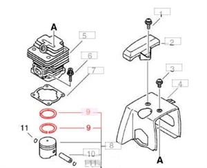 Х11 Поршневое кольцо 42*1,2 10001143230 - фото 34399