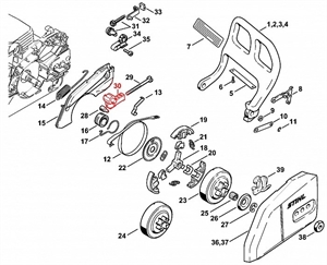 Ю57 Защитное прикрытие STIHL 11236642205 - фото 34971
