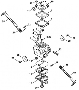 Ж91 Карбюратор MS170/180 1130-120-0608 - фото 35007
