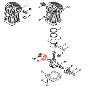 Ю11 Подшипник к/вала 6202 9503-003-0340 - фото 35150