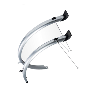 Крылья 20" углепластиковые серебристые с брызговиком 3112801-1Х - фото 35908