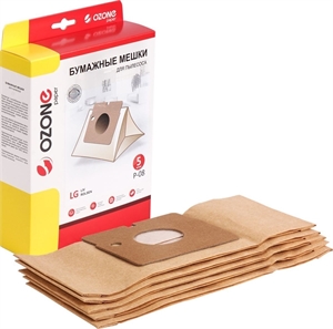 Пылесборники бумажные LG TB-36 OZONE Paper P-08 (5шт.) - фото 40975 Пылесборники бумажные LG TB-36 OZONE Paper P-08 (5шт.) - фото 40975