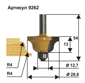 Фреза кромочная "ЭНКОР" 9262 - фото 41416