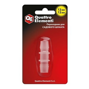 Переходник-адаптер QUATTRO ELEMENTI 771-985 пластик 12-12мм - фото 41632