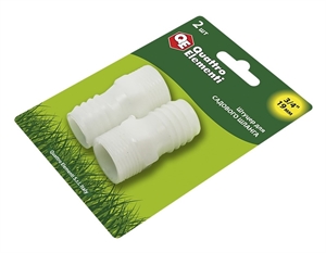 Штуцер для шланга QUATTRO ELEMENTI 771-886 пластик 3/4"-19мм - фото 41652