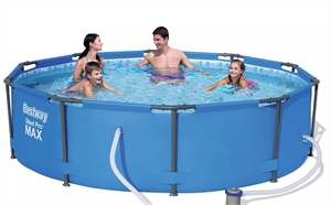 Бассейн каркасный круглый BESTWAY 305x100 см синий 15327 - фото 43806