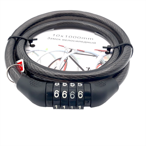 Замок для велосипеда 10*1000 кодовый "Pulse" 3281252 - фото 46272