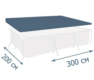 Тент для каркасных бассейнов 300х200 см INTEX 28038 - фото 46429 Тент для каркасных бассейнов 300х200 см INTEX 28038 - фото 46429