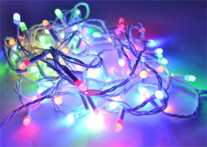 Гирлянда новогодняя 300 диод цвет. бел/шнур - фото 48395