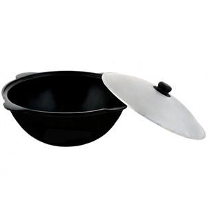 Казан чугунный 10л. с алюм. крышкой - фото 48523