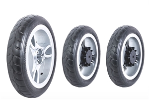 Набор колес для 3х-колесного велосипеда ПУ резина пластик 3243044-92 - фото 49073