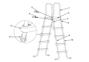 Лестница для бассейна 132 см INTEX 28067 - фото 54933 Лестница для бассейна 132 см INTEX 28067 - фото 54933
