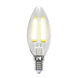 Лампа светодиодная Uniel LED-C35-6W/NW/E14/CL PLS02WH - фото 55571