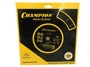 Диск алмазный спасательный PRO 350*25.4 Champion C1621 - фото 62239