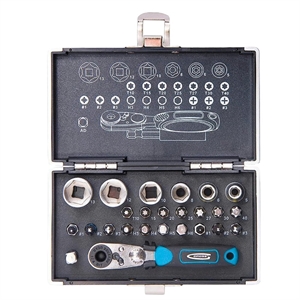 Набор GROSS 11361 бит и головок тор.1/4 магнит адаптер - фото 62987