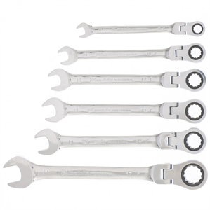 Набор ключей комбинированных MATRIX трещет. шарнирн. 6шт 14897 - фото 63945