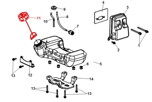 Ж147 Пробка топлбака Champion T433,433S,523,523S 043254500 - фото 65391
