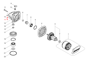 Шпилька Makita 256546-6 УШМ DGA454/DGA504 d-4 - фото 65667