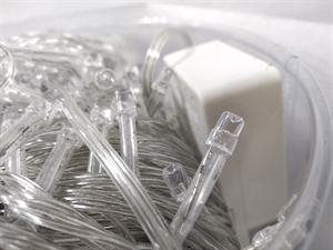 Гирлянда штора 160 диод 1,5х1,5м цвет. прозр./шнур Lemar-261 - фото 67704