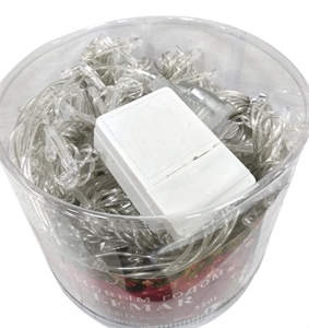 Гирлянда штора 320 диод 3х2м цвет. прозр./шнур 267 - фото 67712