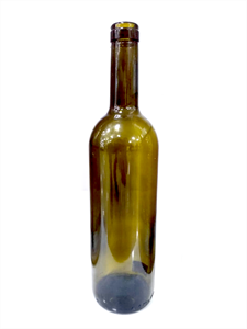 Бутылка  Бордо  0,75л. оливковая короткая - фото 67719