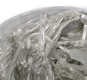 Гирлянда штора 320 диод 3х2м теплый-бел. прозр./шнур 269 - фото 67731