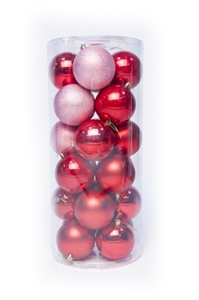 Набор шаров 24 шт. 8 см зеленый 80SV24-01GR - фото 67847