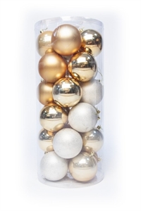 Набор шаров 24 шт. 8 см зеленый 80SV24-01GR - фото 67849