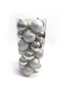 Набор шаров 24 шт. 8 см зеленый 80SV24-01GR - фото 67851