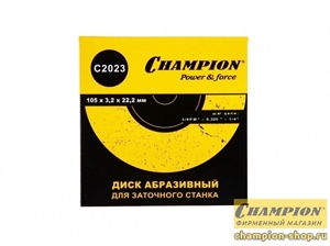 Диск заточной Champion 108*3.2*22.2 C2030 - фото 69301 Диск заточной Champion 108*3.2*22.2 C2030 - фото 69301