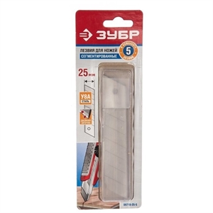 Лезвия ЗУБР 25мм. 5шт. 09710-25-5 - фото 69693