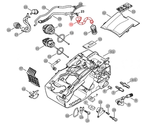 Ю9 Шланг STIHL MS 192T 1137-358-7700 - фото 69957