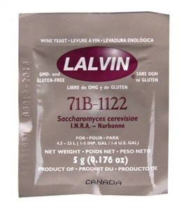 Дрожжи винные LALVIN 71B-1122 - фото 70738