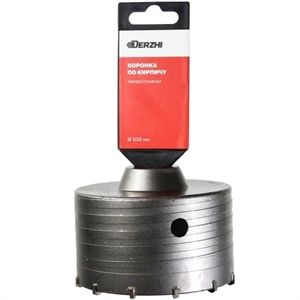 Коронка SDS-plus DERZHI по кирпичу d-100мм 8306-014 - фото 71195