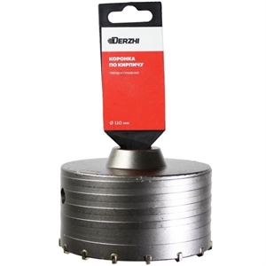 Коронка SDS-plus DERZHI по кирпичу d-110мм 8306-015 - фото 71197