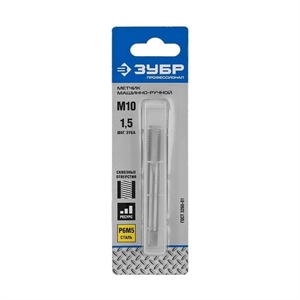 Метчик ЗУБР М10х1,5мм, 4-28003-10-1,5 - фото 72374
