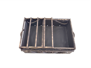 Мангал сталь 3 мм с узором со столиками 800x400 - фото 72826