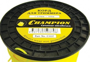 Корд триммерный Champion звезда 3.0*164 Star C5037 - фото 75058