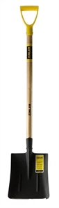 Лопата ZINLER совковая песочная (тип 1)  с деревянным черенком 740мм и ручкой - фото 76091