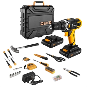 Акк. дрель-шуруповерт Deko DKCD20FU-Li+104пр., 063-4178 - фото 76974