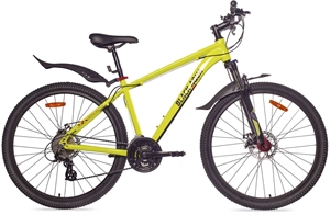 Велосипед BLACK AQUA Cross 2791 D matt 27.5  лимонный GL-403D - фото 77675