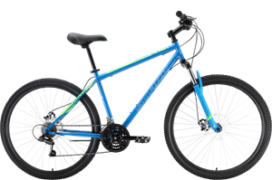 Велосипед Stark 22 Outpost 27.1D Steel синий/зеленый - фото 77804