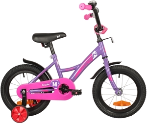 Велосипед NOVATRACK 14  STRIKE фиолетовый, 153664 - фото 77836