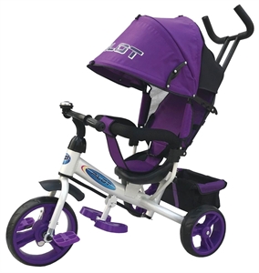 Велосипед детский трехколесный Pilot фиолетовый - фото 77862