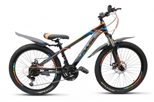 Велосипед PULSE 2000 24  черный/оранжевый/синий - фото 78848