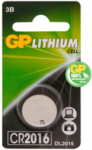 Батарейка GP Lithium CR2016 - фото 78883